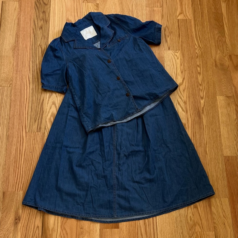 Denim Set Skirt - image 6